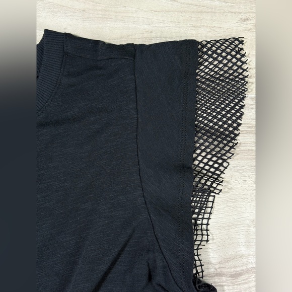 Torrid Black Top with Mesh Sleeves - Picture 9 of 9
